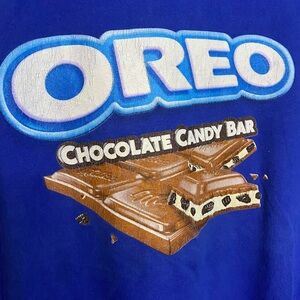 Vintage Oreo Chocolate Candy Bar Limited Edition Promo Tee Blue XL